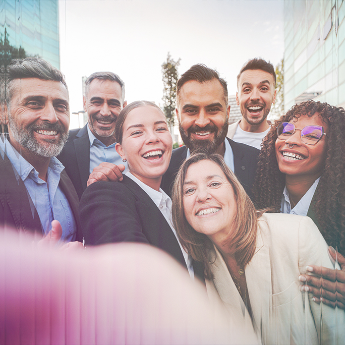 Diverse professionals enjoying M3 careers culture